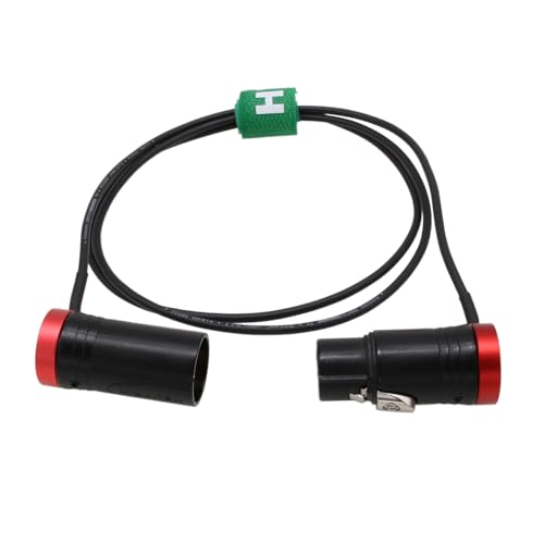 HangTon Audio Cable for Sound Devices 888 633 MixPre-6 Microphone Zoom F8n Canon C300 Camera Recorder Mixer, XLR 3 Pin Male to Female, Adjustable Angled Red 1M