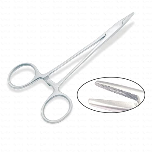 Image of OTICA Needle Holder Stainless Steel Surgical Instrument CE Quality (6 inch)