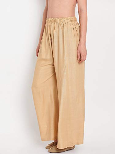 Image of Go Gazab - Stylish Combo Women's Palazzo Pants: Trendy Rayon Casual Wear for Fashion-Forward Ladies