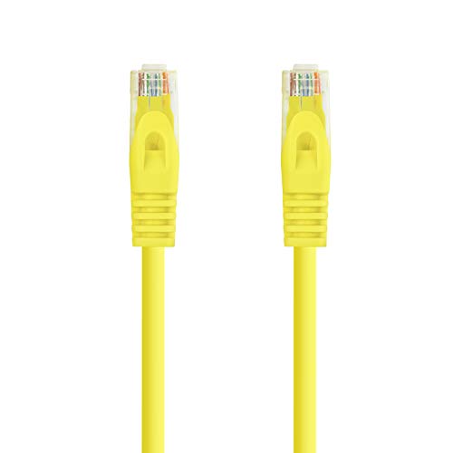 Cable de red RJ45 LSZH CAT.6A UTP 25 cm amarillo miniatura 2