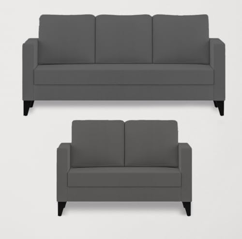 Image of The MM Furniture store Premium Fabric Sofa - Ash (3+2 Seater)