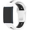 E ECSEM 4-Pack Watch Bands Compatible for Amazfit Helio Strap, Two-in-One Color Soft Silicone Quick Release Wristbands Replacement Strap for Amazfit Helio Strap/Amazfit Active Max Accessories