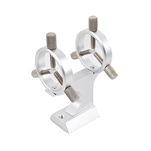 Accesorios para telescopios de 35mm con estructura metálica robusta en color plata y negro