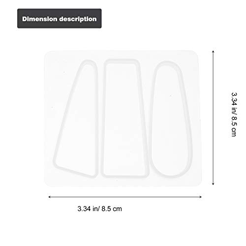 EXCEART 14 Pcs de Resina Grampo de Cabelo Molde Diy Molde de Arte de Silicone para Joias Diy Fundiçã