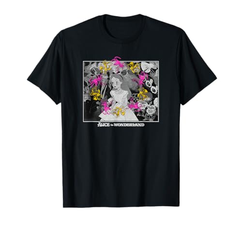 T-shirt Disney Alice in Wonderland vintage vêtement haut de mode rétro pour fan de pop culture