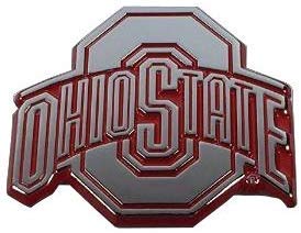 Buckeyes Ohio State emblème métal chrome rouge pour votre voiture