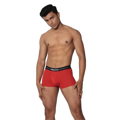Image of Kearo Men's Modal Trunk | Underwear with Fly | 4 Way Stretch, Stylish, Comfy, Soft Fabric, Anti-Microbial & Odor Free | Pack of 1