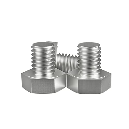 Image of 1 /4-20 x 3 /8 inch (5 /8 to 5 inch Optional) Hex Head Screw Bolt, Stainless Steel 18-8(304), Fully Threaded,15pcs