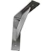 Ekena Millwork BKTM02X08X08TRSS 2-Inch W x 8-Inch D x 8-Inch H Traditional Bracket, Stainless Steel