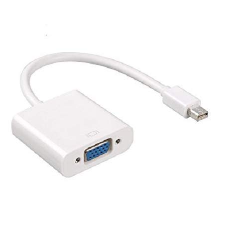 ElectroBee? Mini DisplayPort to VGA Female Cable Adapter Converter for Mac MacBook Pro Air iMac Microsoft Surface Pro & Pro 2 3 4 etc.