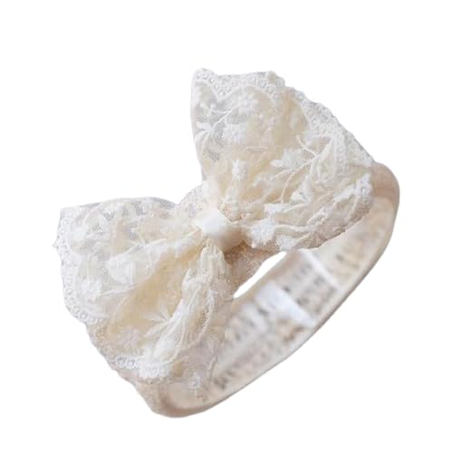 Ziory Bow Detailed Floral Designed Headband - Off White (6-12 Months)-picture-10