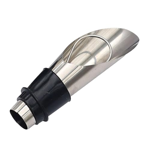 Tapón de vino – Vertedor de vino | Tapones para botellas de vino | 2 piezas 2 en 1 vertedor de vino y tapón | vertedor de vino de acero inoxidable, tapones de vino reutilizables para vino, bebidas,