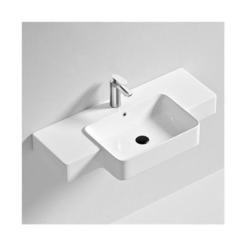 Vasque de salle de bain suspendue et petit lavabo mural avec robinet inclus