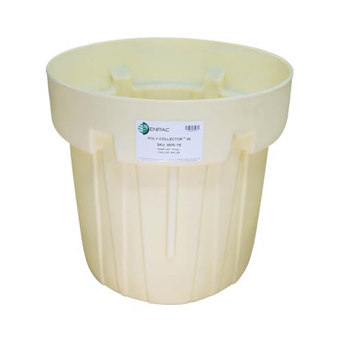 Enpac Poly Spill Collector 66 Shell Only, Yellow, Durable, Holds (1) 55-gallon Drum, Polyethylene, UV Resistant