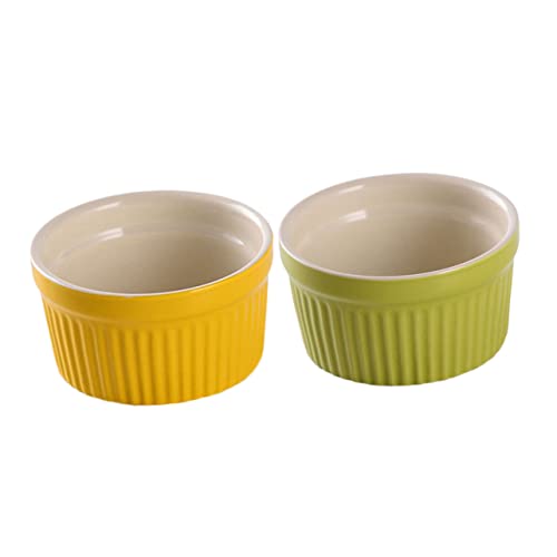 JOINPAYA 2piezas Molde Para Hornear De Cerámica Redondo Cuencos De Cerámica Para Hornear De Cuencos Para Postre Para Dulces Para Cocina