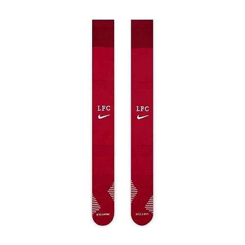 NIKE Liverpool Football Club DJ8361 Season 2022/23 Official Home Unisex Socks, TOUGH RED/TEAM RED/WHITE, L (8 - 11)