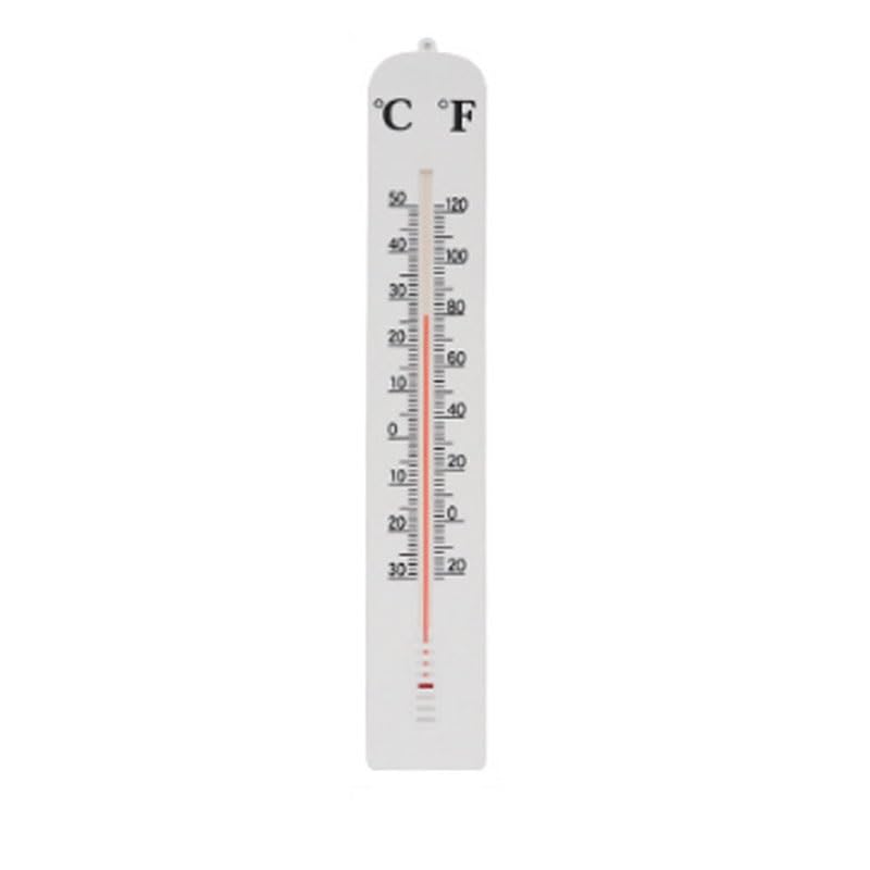 Thermometer Office Interior Glass Scaled Fahrenheit Wall Mounted
