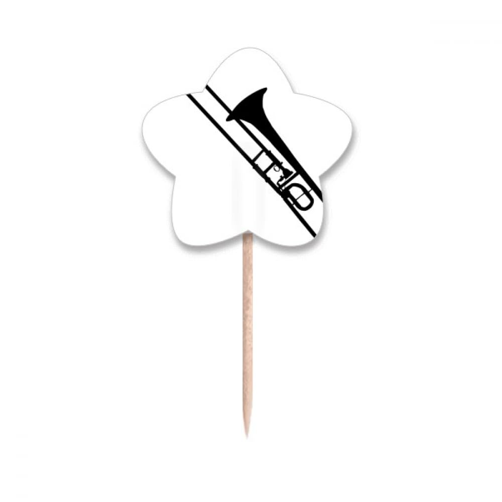Cure-dents drapeaux avec instruments de musique pour offrir et décorer les gâteaux