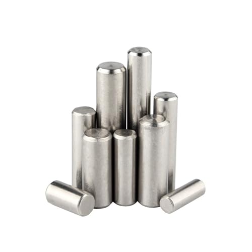 M1 M1.5 M2 M2.5 M3 M4 M5 M6 M8 M10 Cylindrical Pin Locating Dowel 304 Stainless Steel Fixed Shaft Solid Rod GB119 4~100mm ( Size : M4 x10pcs , Color : 12mm )