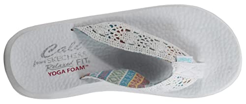 Skechers Skechers Women's Cali Asana Thong Sandal White 11 M US