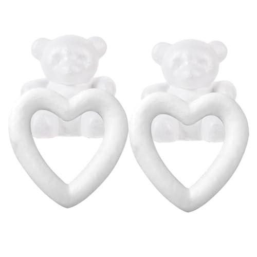 Modèles mousse ours à décorer DOITOOL polystyrène blanc haute densité - 3