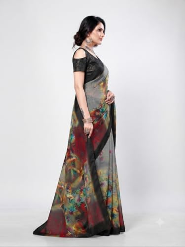 Image of Self design Paithani Georgettesaree(1350 Pushpa Coffee pt)