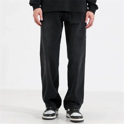 Men Cowboy Pants Soft Korean Style Stacked Trousers Jeans2