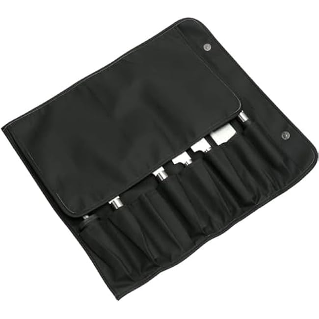 Knife Roll,Knife Bag,Knife Case, Chef Knife Bag,Portable Knife Roll Bag With 8 Slots Pockets, Snap Button Closure, Heavy Duty Knife Bags For Chefs Culinary Traveling- Knives not Included