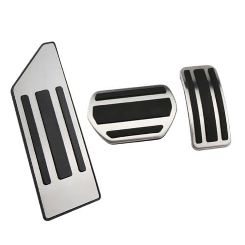 Cubierta de pedales de coche compatible con 207 301 307 208 2008 308 408 Citroën C3 C4 DS 3 4 6 DS3 DS4 DS6(Color Name: 3Pcs AT with Rest)