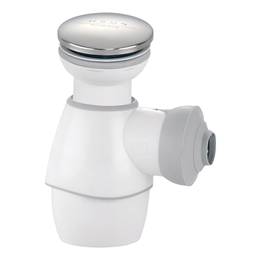 Wirquin 30724383 Kit bonde et siphon lavabo Tout En Un à clapet recouvrant Quick-clac, blanc