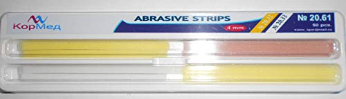 Zubastick 50 pcs Dental Abrasive Strips for Polishing (Contouring/Finishing/polishing)