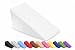 7”, 10”, 12”- inch Foam Bed Wedge Zippered Cover/Pillow Replacement Cover (24" X 24" X 10", White)