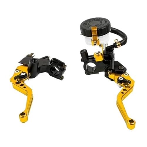 Poignées levier d'embrayage moto universel 22mm avec kit de réservoir maître-cylindre de frein