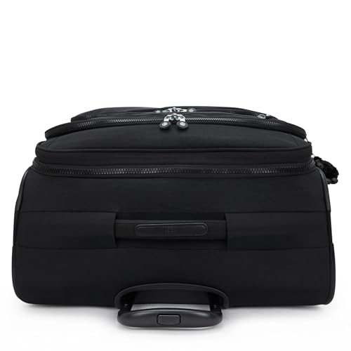 Image of Kipling New Youri Spin Large 4 Wheeled Rolling Luggage Black Noir