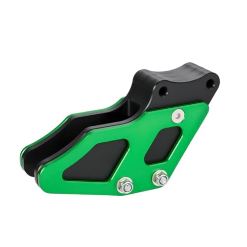 Guide de chaîne CNC vert pour éviter les déraillements sur moto KLX140 et KLX140L