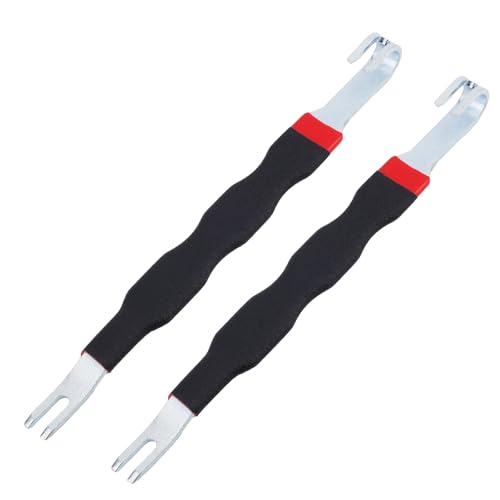 BOXOB 2pcs Electrical Connector Separators, Double-Ended Universal Automotive Electrical Terminal Disconnect Separator Pliers Remover Tool for Most Cars Trucks & Vehicles (Black)