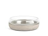 Robuste Ausstrahlung Zilverstad Solido Schale ø22x7cm Beton, Grau, 21.5 x 21.5 x 7.4 cm