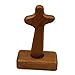 Hölzernes Kruzifix schmücken mit Sockelskulptur für Hochzeitsregal-Ornamente