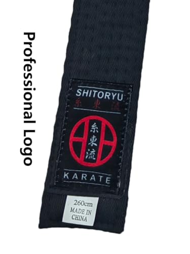 Shito-Ryu karate black belt 1.6 inches wide youth karate embroidered Japanese belt unisex3
