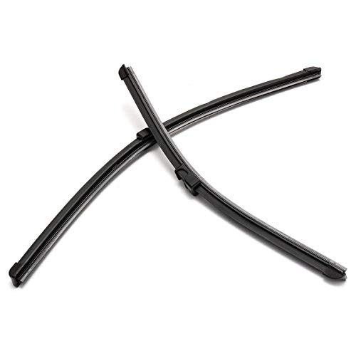 Image of Oshotto Frameless (O.E.M Type) Wiper Blades Compatible with BMW X3 Old (2010-2016) (24 inch / 19 inch)