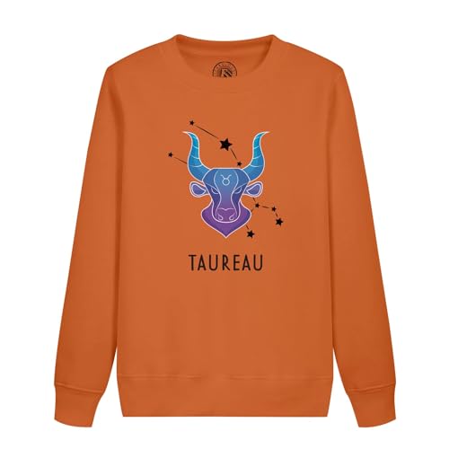 Sweat enfant Taureau chaud et résistant au motif astro céleste