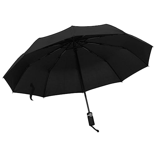 BOWEKAM Home & Garden-Paraguas plegable automático, negro, 104 cm, elección de muebles