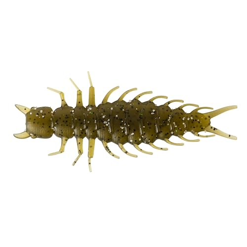 Great Lakes Finesse Juicy Hellgrammite - Green Pumpkin - 2.4'