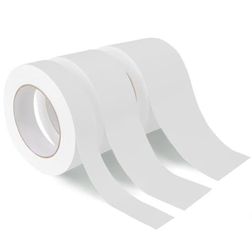 Image of yeload White Gaffers Tape 3 Pack - 1 inch, 2 inch, 3 inch - 90FT Waterproof, No Residue, Non-Reflective, Easy Tear - Multipurpose Gaff Tape for Photography, Filming, Stage, Production, Masking, Flooring, Gym