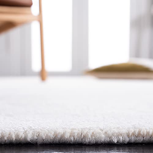 Safavieh Himalaya Collection Runner Rug - 2'3" X 10', Ivory, Handmade Solid Wool & Viscose, Ideal For High Traffic Areas In Living Room, Bedroom (Him152A) #TOP3