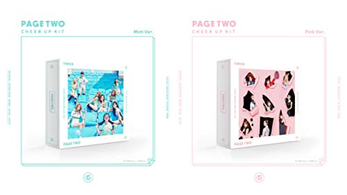 TWICE - PAGE TWO [Pink+Mint ver. SET] (2nd Mini Album) 2 Album+Double-Side Extra Photocards Set
