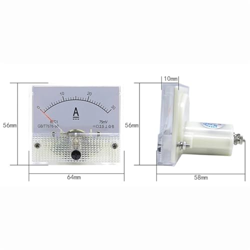 Ampèremètre 85C1 indicateur de courant continu analogique 50mA