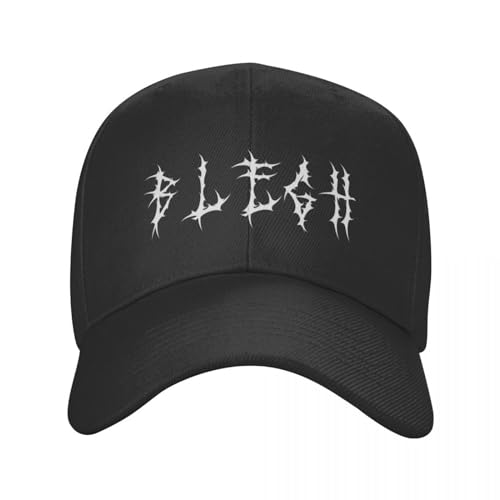 LXCUDXZ Blegh Heavy Metal Divertido Metalcore Deathcore Death Metal Cantante Metalhead Gorra de béisbol Bolsa de Playa Gorra Snapback Sombreros Hombre Mujer Regalo