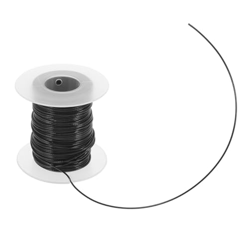 Câble acier robuste anti-UV 1mm gainé noir 30m pour suspension extérieure