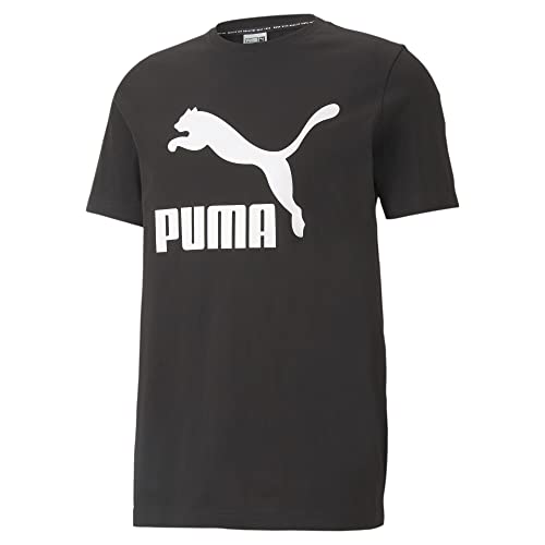 PUMA Classics Logo Tee Black 2 SM | Amazon.com